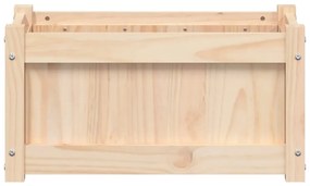 Vaso/floreira de jardim 60x31x31 cm madeira de pinho maciça
