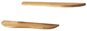 Prateleira de Parede Wavy – Carvalho – 100 cm x 25 cm (2 Peças)