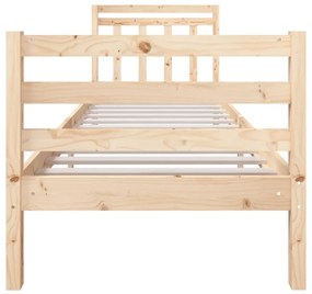 Estrutura de cama pequena solteiro 75x190 cm madeira maciça