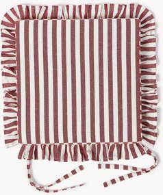 Almofadas de assento às riscas Ivette, conjunto de 2