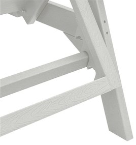 Sofá de Sol Branco 53x162x98.5 cm HDPE