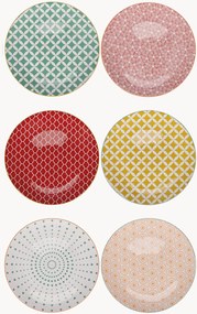 Pratos de jantar Confusion in Colors, conjunto de 6, vários modelos
