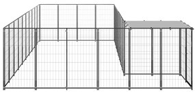 Canil 13,31 m² aço preto