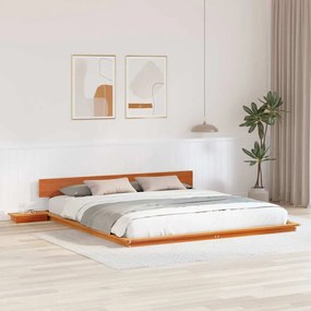 vidaXL Estrutura da Cama Castanho 200 x 200 cm madeira