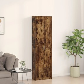 Guarda-roupa Carvalho Fumado 55x25x189 cm Madeira de Engenharia
