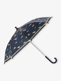 Chapéu de chuva com dinossauros, para menino marinho