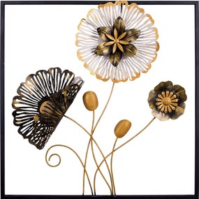 Acessório Decorativo de Parede Leon – Multicolor – 55 x 5 x 55 cm