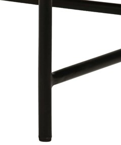 Conjunto de mesas 2 pcs MDF revestido a latão