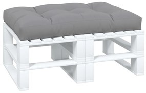 Almofadão para sofá de paletes 120x80x12 cm tecido cinza