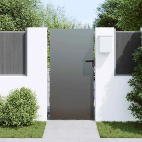 Portão de Jardim Preto 105 x 175 cm Aço com Revestimento em Pó