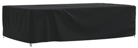 vidaXL Capa para mobiliário de jardim 315x180x74 cm 420D oxford preto