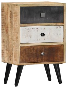 Mesa de cabeceira 40x30x60 cm madeira de mangueira maciça