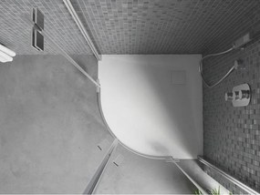 Mexen Bert base de duche semicircular SMC 80 x 80 cm, branco - 4KR108080