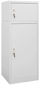vidaXL Armário para selas 53x53x140 cm aço cinza-claro