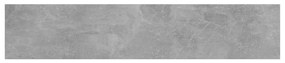 Prateleiras estante 4pcs 100x20x1,5cm contrap. cinzento cimento