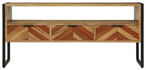 Armário de TV 100x35x50 cm Madeira Sólida de Acácia