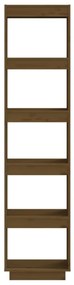 Estante/divisória 40x35x167 cm pinho maciço castanho mel