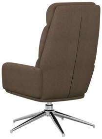 Cadeira de descanso tecido cinzento-acastanhado