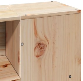 Cama com estante sem colchão 120x190 cm pinho maciço