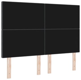 Cabeceira vidaXL Design Simples Cinza Escuro 160 cm Tecido de Veludo