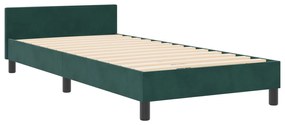 Cama vidaXL Verde Escuro 90x190 cm Veludo