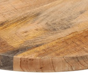Tampo de mesa redondo Ø60x3,8cm madeira mangueira áspera maciça