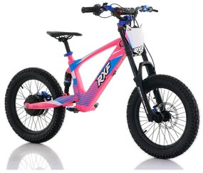 Bicicleta elétrica infantil 500W Roan RXF Evo Racing 18" Rosa