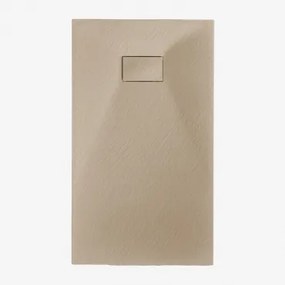 Base De Duche Em Resina Smc Retangular Antiderrapante E Extraplano Soho Castanho Areia Claro & 120 X 70 Cm - Sklum