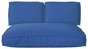 Conjunto de Almofadas para Palete 3 pcs Azul Royal