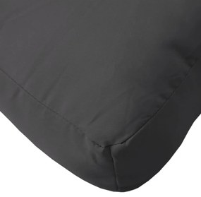 Almofadão para sofá de paletes 70x70x12 cm tecido preto