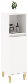 Armário casa de banho 30x30x100 cm derivados de madeira branco