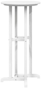 Mesa de Bar Branca 55x55x107 cm HDPE