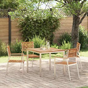 vidaXL Mesa de Jantar 90x90x74.5 cm Madeira Sólida de Teca