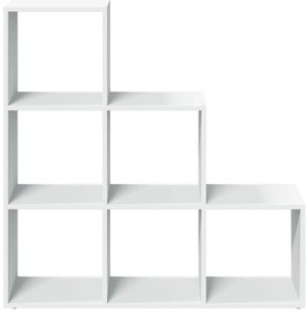 Estante divisória 3 níveis 99x29x99 cm derivados madeira branco