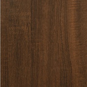 Mesa cabeceira 40x35x70 cm derivados madeira carvalho castanho