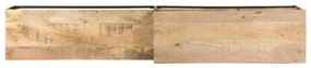 Móvel de TV 180x30x50 cm madeira de mangueira áspera