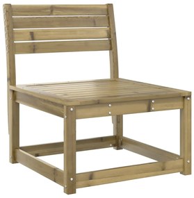 6 pcs conjunto de sofás de jardim madeira de pinho impregnada
