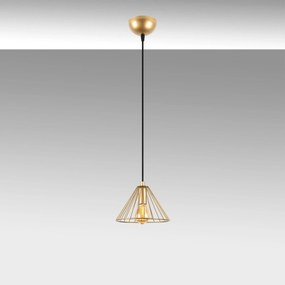 Chandelier Soylu – Dourado Brilhante – 20 x 20 x 117 cm