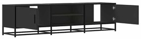 Móvel para TV 160x35x41 cm derivados de madeira/metal preto