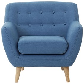 Poltrona em tecido azul MOTALA Beliani