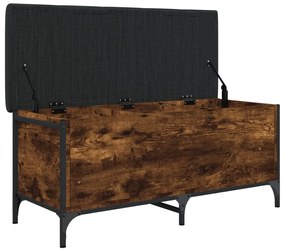 Banco arrumação 102x42x45 cm derivados madeira carvalho fumado