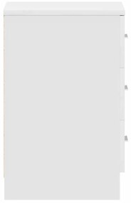 Mesas de cabeceira 2 pcs derivados de madeira branco