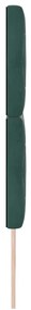 Cabeceira LED verde escuro 100 cm em veludo