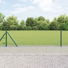 Cerca Hexagonal vidaXL Verde 0,6x100 m Aço
