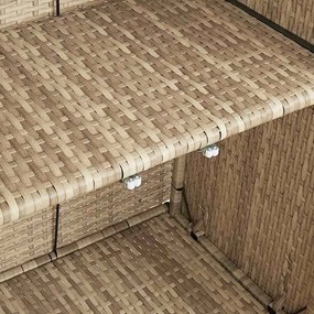 Armário de Armazenamento Bege 100 x 36 x 102 cm Rattan