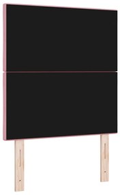 Cabeceira LED Blocos de Diamante Rosa 80 cm em Veludo
