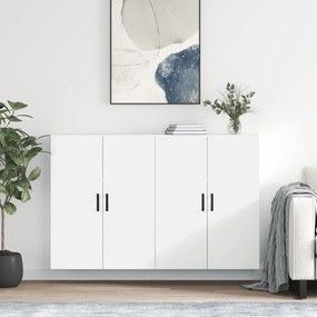 vidaXL Armários de parede 2 pcs 69,5x34x90 cm branco
