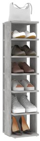 Armários para sapatos 2 pcs 27,5x27x102 cm cinzento-cimento