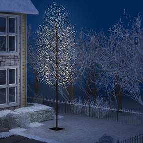 51278 vidaXL Árvore de Natal 2000 LED flor cerejeira luz branco frio 500 cm