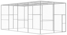 Jaula para gatos 6x3x2,5 m aço galvanizado